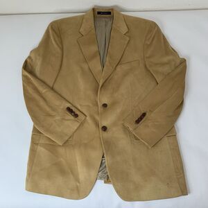 Polo University Club Ralph Lauren Blazer 43 Reg Tan Faux Suede Sport Coat Jacket